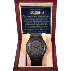 Wooden Watch - For Husband The Love You Pour