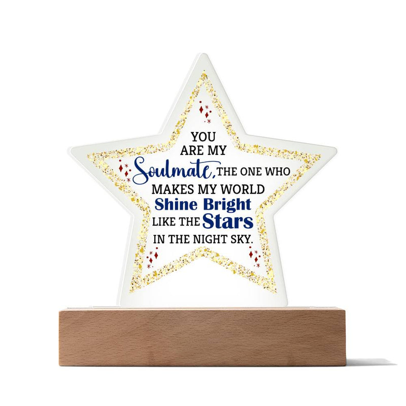 Star Acrylic Plaque - Soulmate